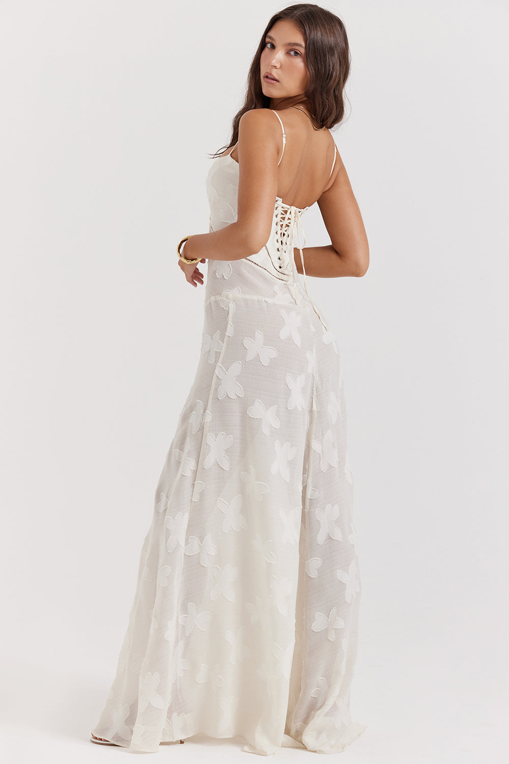 Dean | Maxi Jurk Geborduurde Elegante