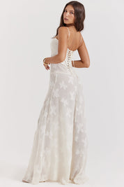 Dean | Maxi Jurk Geborduurde Elegante
