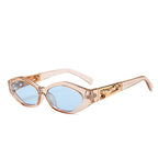 Zia cat eye zonnebril met ovaal montuur en statement pootjes voor dames
