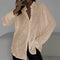Blouse met pailetten beige zijprofiel