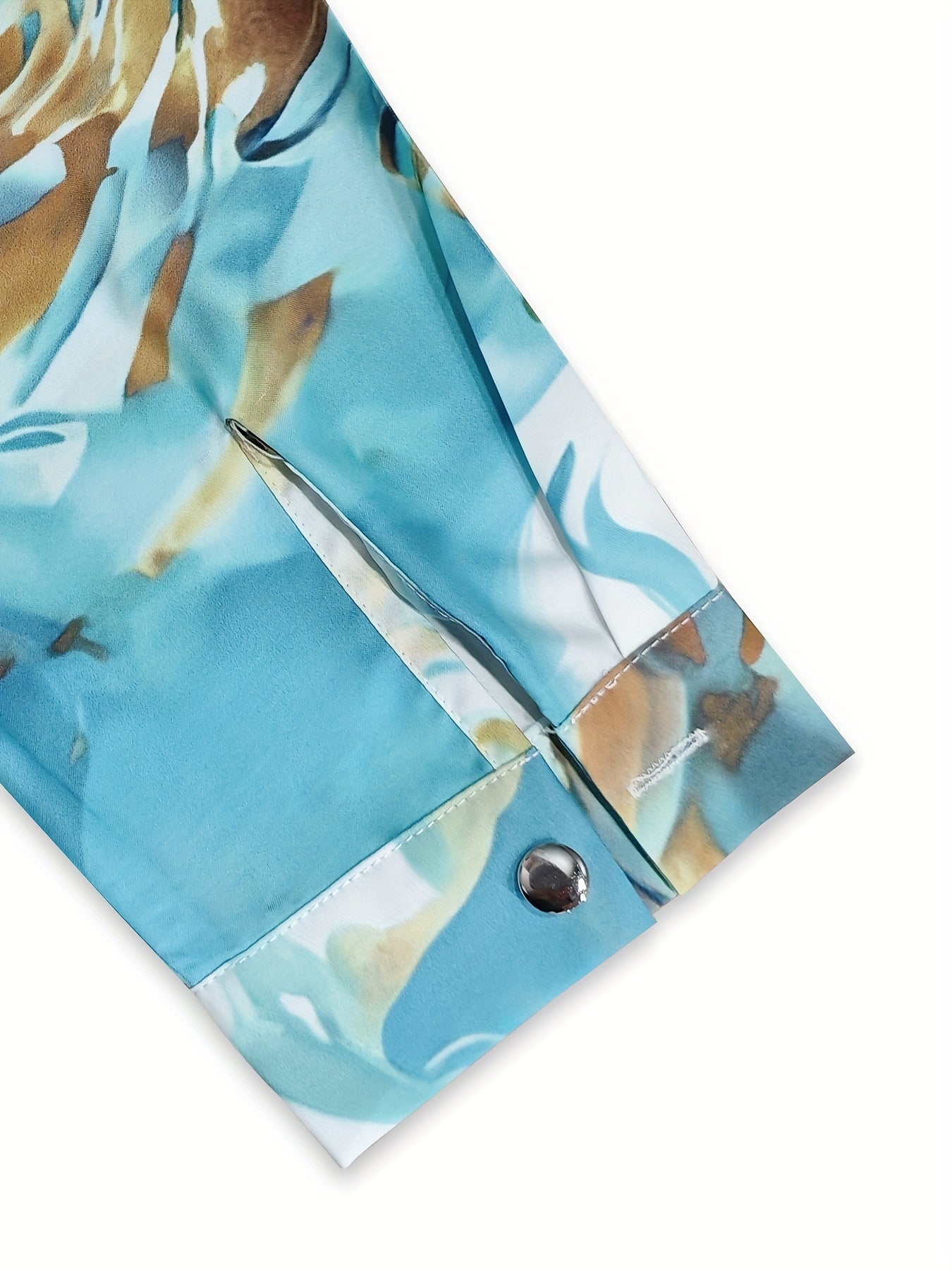 Veya Blouse met abstracte print en lange mouwen voor dames
