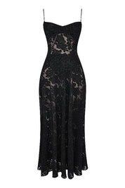 Dean | Maxi Jurk Geborduurde Elegante