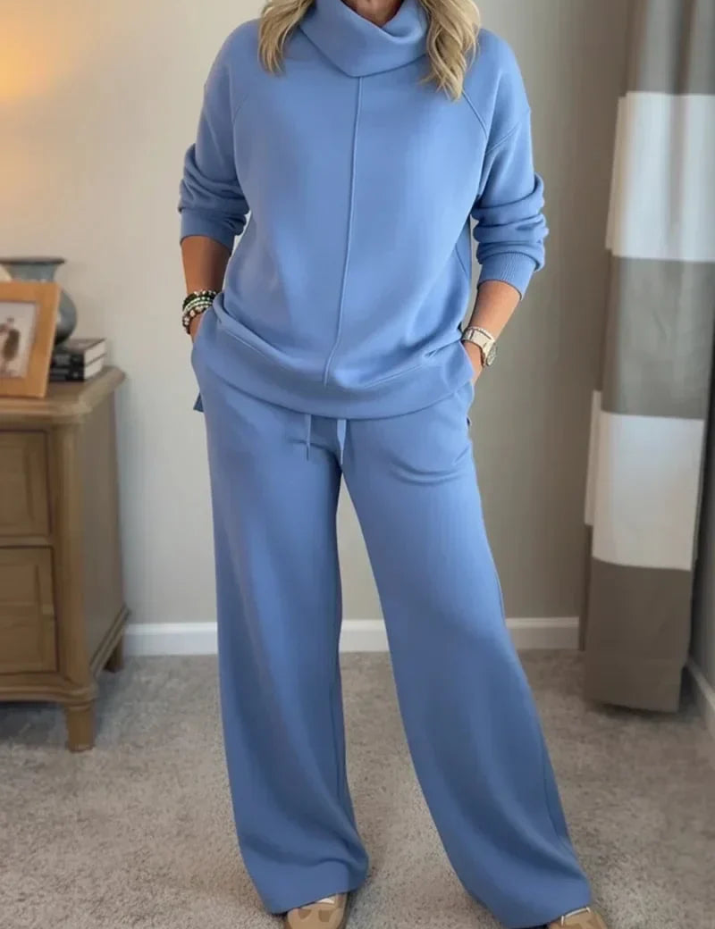 Light blue loungewear set front view