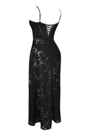Dean | Maxi Jurk Geborduurde Elegante