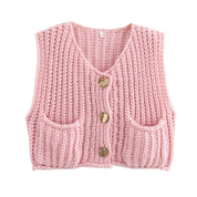 Madelin | Vest met Chunky Knit Textuur