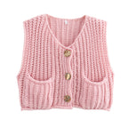 Madelin | Vest met Chunky Knit Textuur