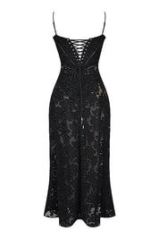 Dean | Maxi Jurk Geborduurde Elegante