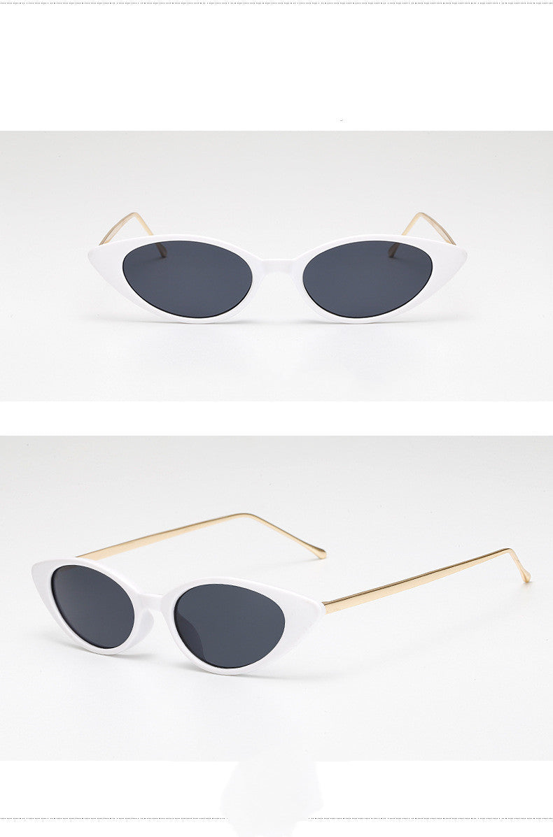 Riva Retro cat-eye zonnebril met smal montuur, UV-bescherming, voor dames