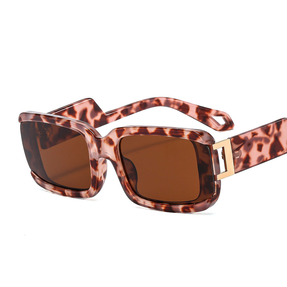 Cora Vierkante zonnebril met luxe details voor dames