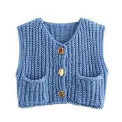 Madelin | Vest met Chunky Knit Textuur