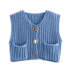 Madelin | Vest met Chunky Knit Textuur
