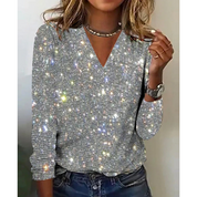 Celi Blouse glittertop voor dames
