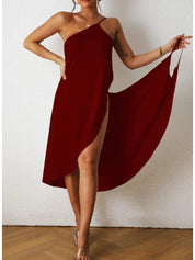 Asymmetrische Maxi-jurk met Hoge Split | Zomerjurk 2
