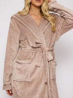 Aurelia | Dames Jurk - Zachte Teddy Fleece met Strikceintuur 2