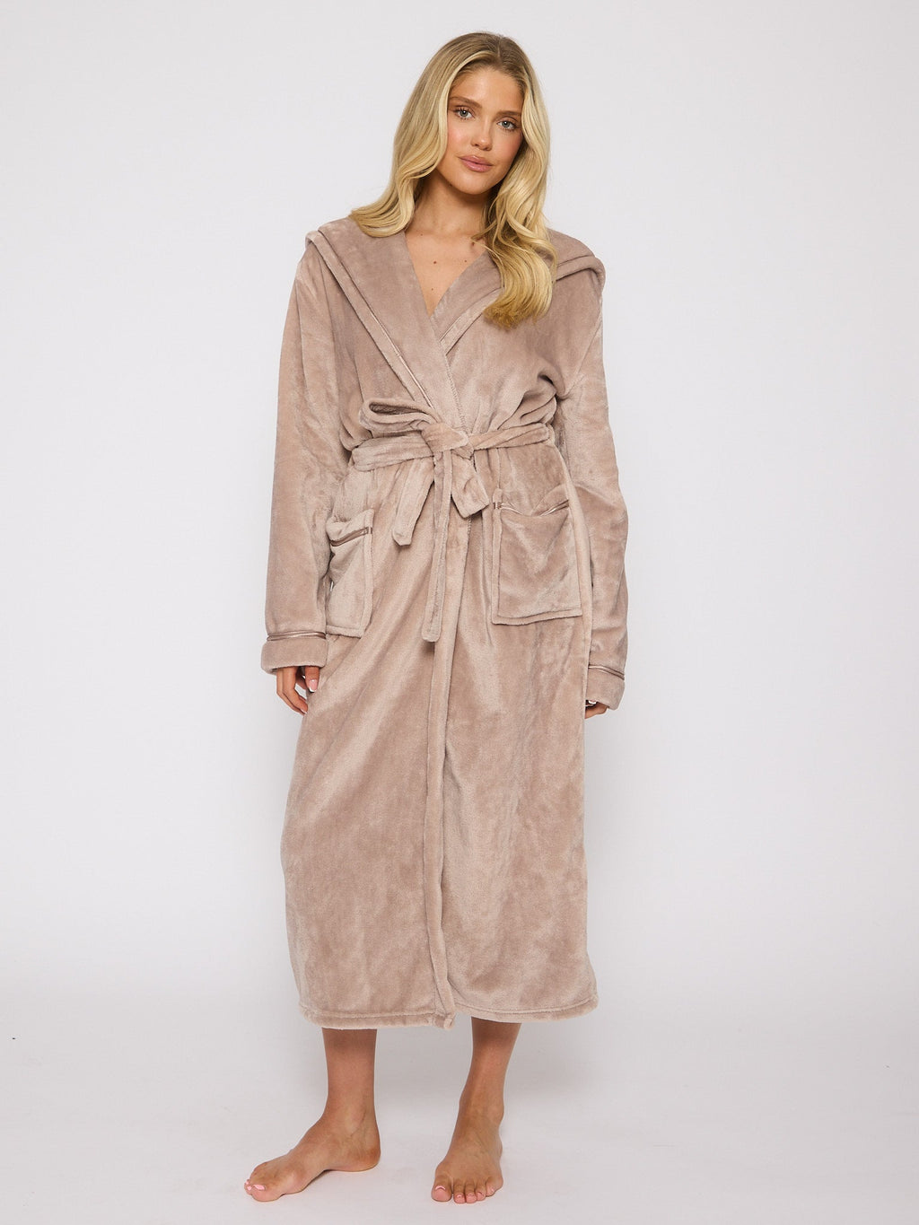 Aurelia | Dames Jurk - Zachte Teddy Fleece met Strikceintuur 3