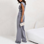 Arlette Tweedelige set met mouwloze top en palazzo broek voor dames