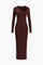 Ava | Dames Lange Maxi Jurk - Asymmetrisch Ontwerp met Halssplit 10