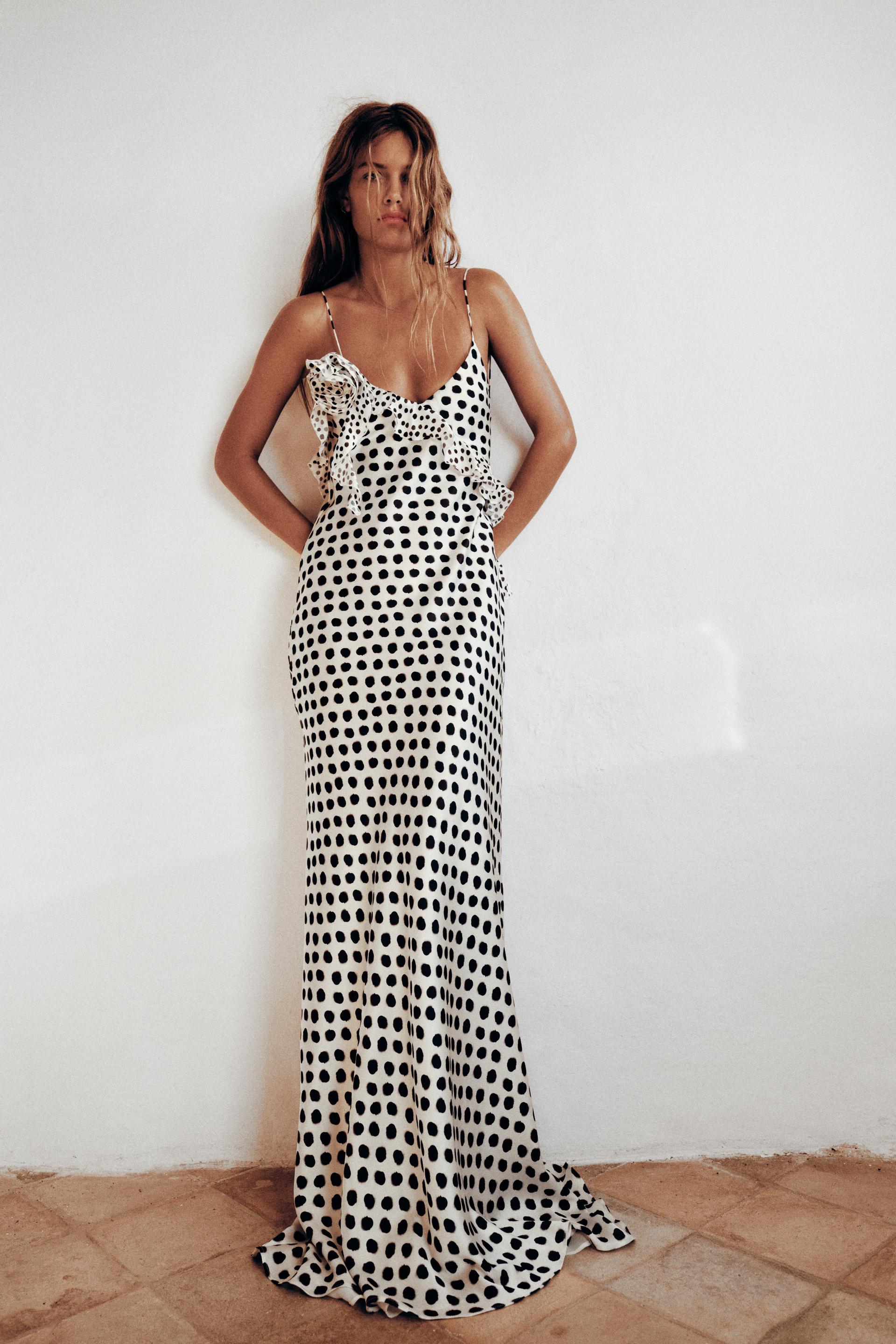 Ava | Dames Maxi Jurk - Speelse Polkadotprint, Elegante Zomerjurk 1
