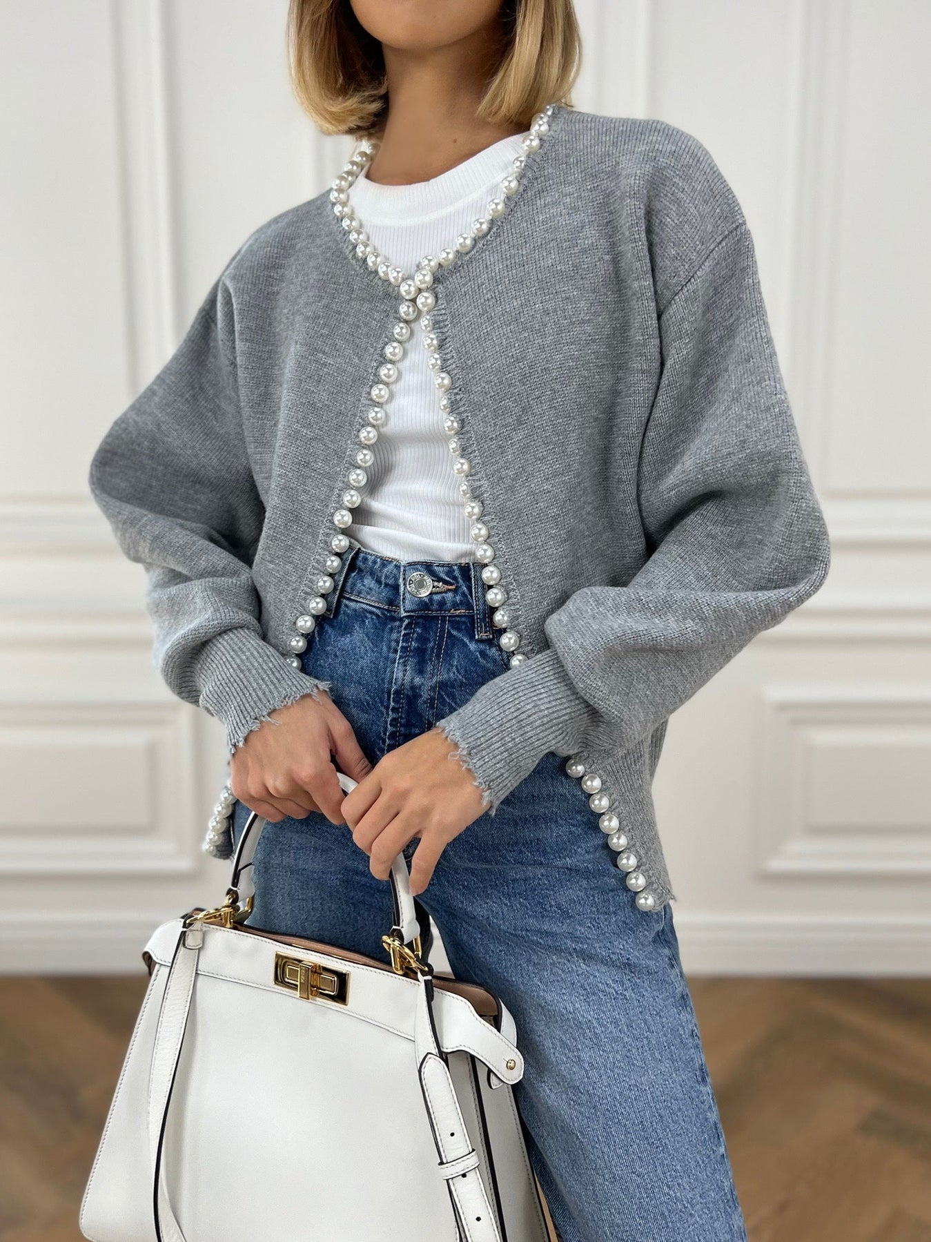 Raina Elegante cardigan met verfijnde pasvorm en zachte comfortabele stof voor dames