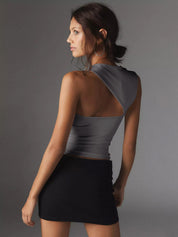 Vesta | Asymmetrische halslijn met uitsnede Tanktop Casual