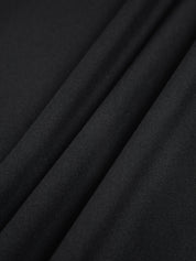 Wide-leg high-waist pants black fabric texture close-up