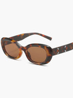Sunglasses tortoiseshell pattern brown angled view