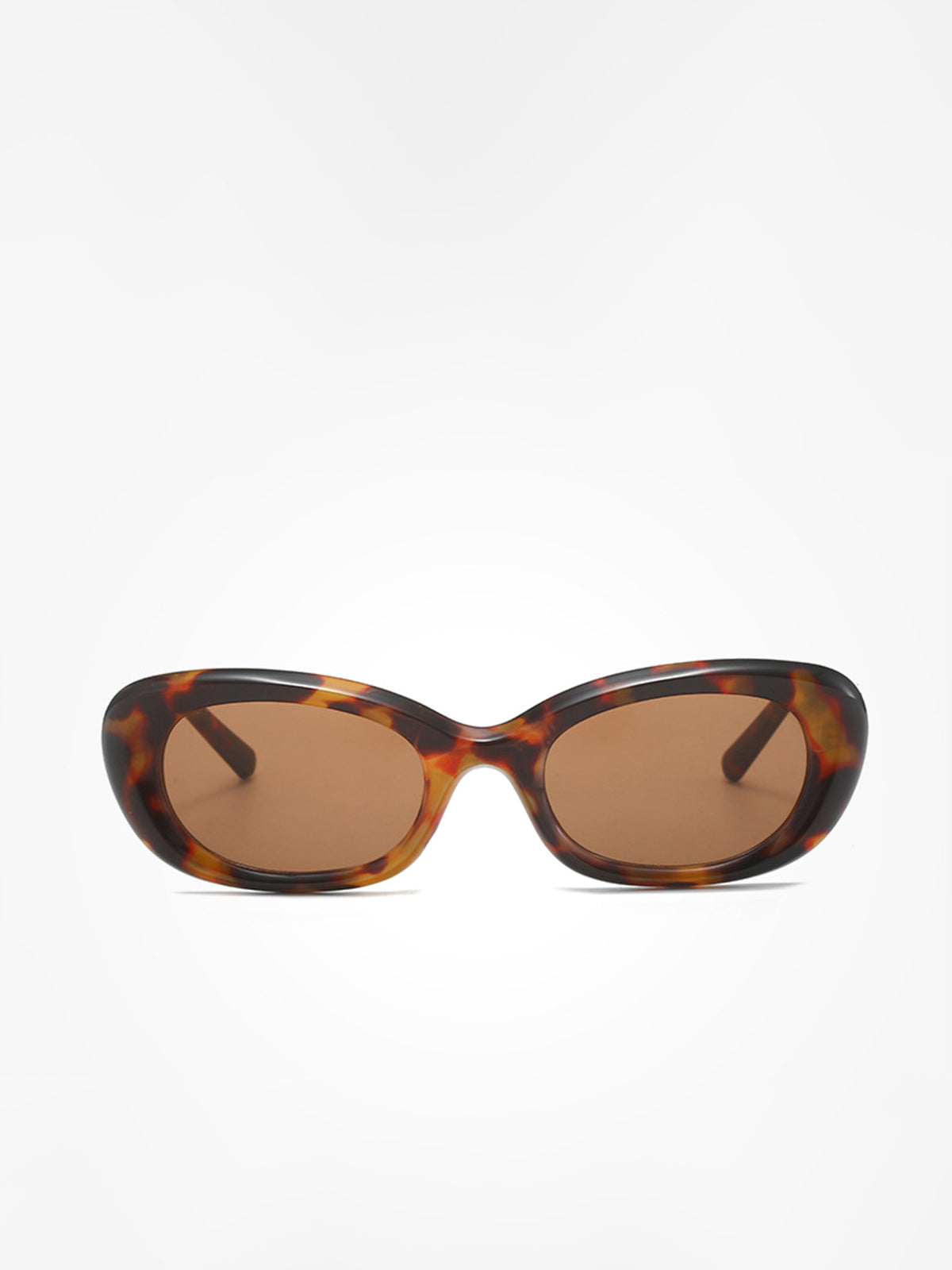 Sunglasses tortoiseshell pattern brown top view