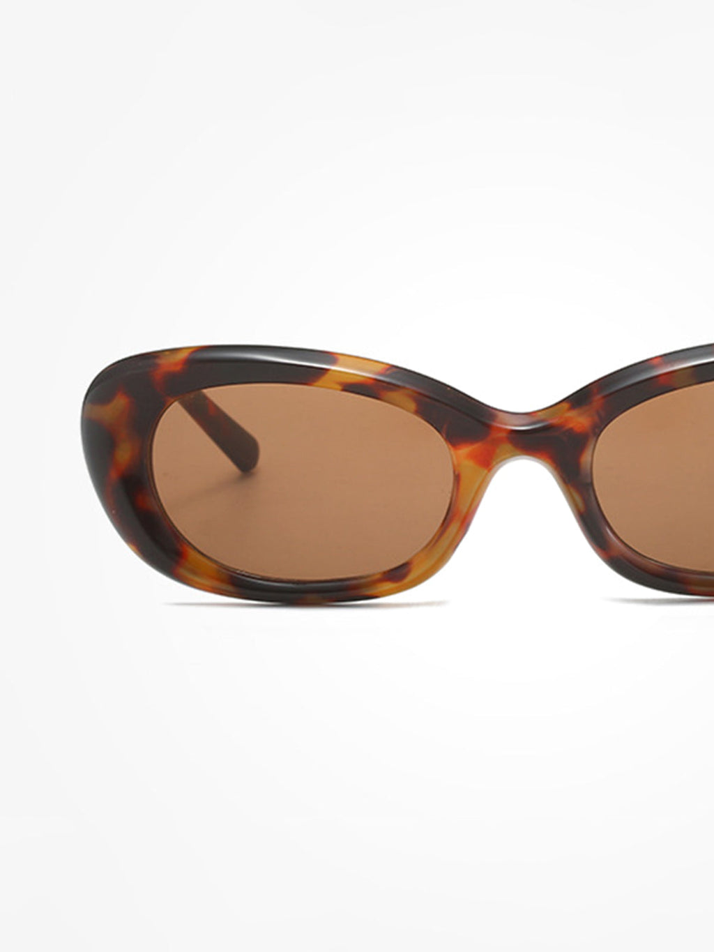 Sunglasses tortoiseshell pattern brown close-up detail