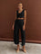 Two-piece set black front view