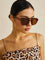 Sunglasses brown tortoiseshell frame front view