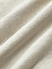 Maxi dress beige fabric detail close-up
