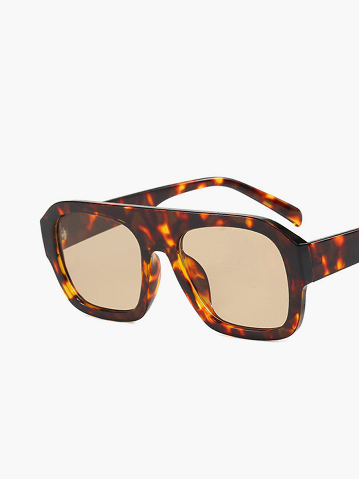 Tortoiseshell sunglasses close-up detail