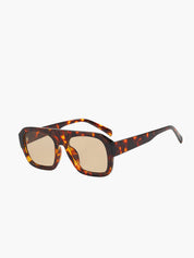 Oversized tortoiseshell sunglasses front view