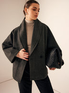 Sorel Korte jas met zakdetails van tweed voor dames