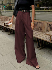 Cristi Elegante wijdbenige broek met flatterend silhouet voor dames