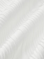 Close-up of white ribbed sleeveless top fabric texture