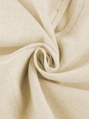 Beige two-piece set fabric texture close-up