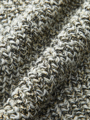 Knitted sleeveless vest gray texture detail