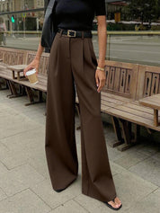 Cristi Elegante wijdbenige broek met flatterend silhouet voor dames