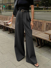 Cristi Elegante wijdbenige broek met flatterend silhouet voor dames