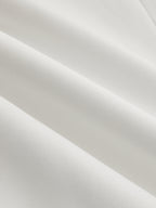 White V-neck top fabric texture, close-up