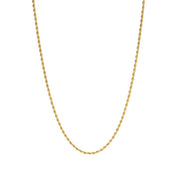 Halsketting, gedraaide touwketting, metaallegering, goud of zilver, dames