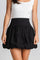 Black balloon skirt with elastic waist side view