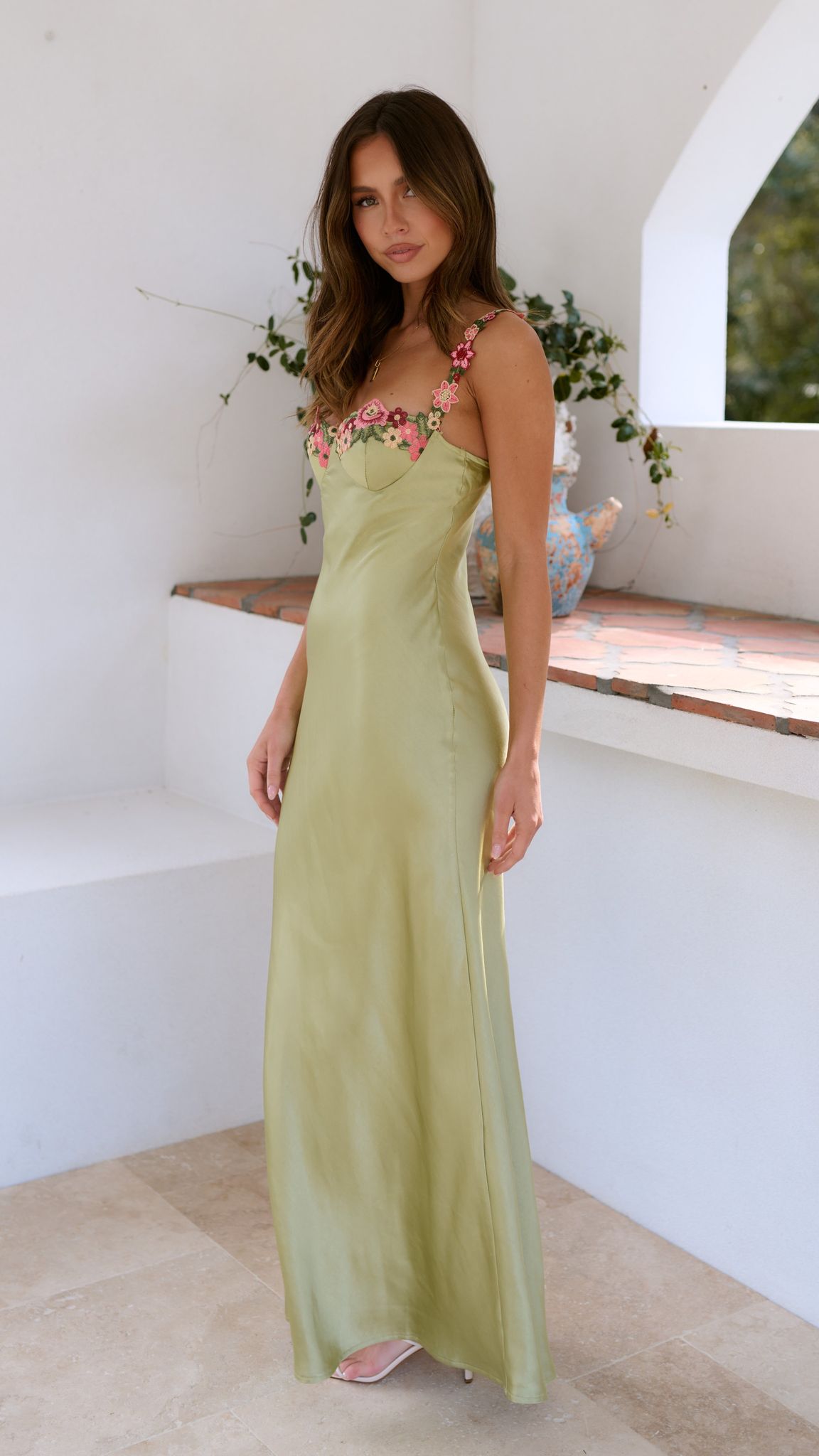 Bloemengeborduurde Maxi Jurk | Elegante Lange Jurk Dames 3