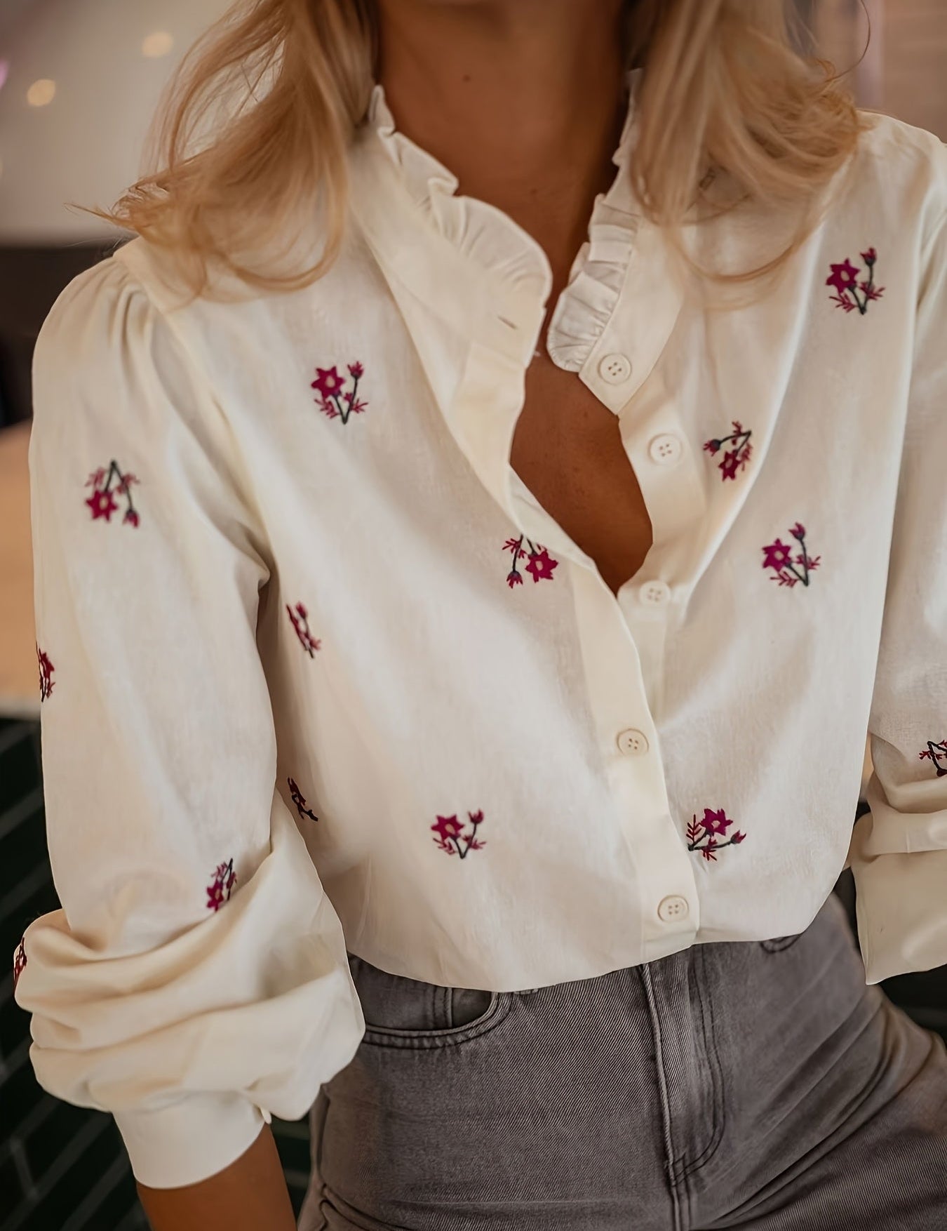 Bloemenprint Blouse Dames | Elegante Damesmode 0