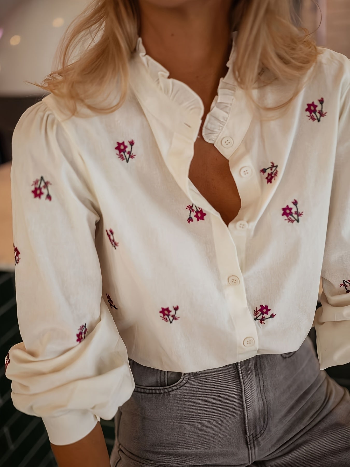 Bloemenprint Blouse Dames | Elegante Damesmode 0
