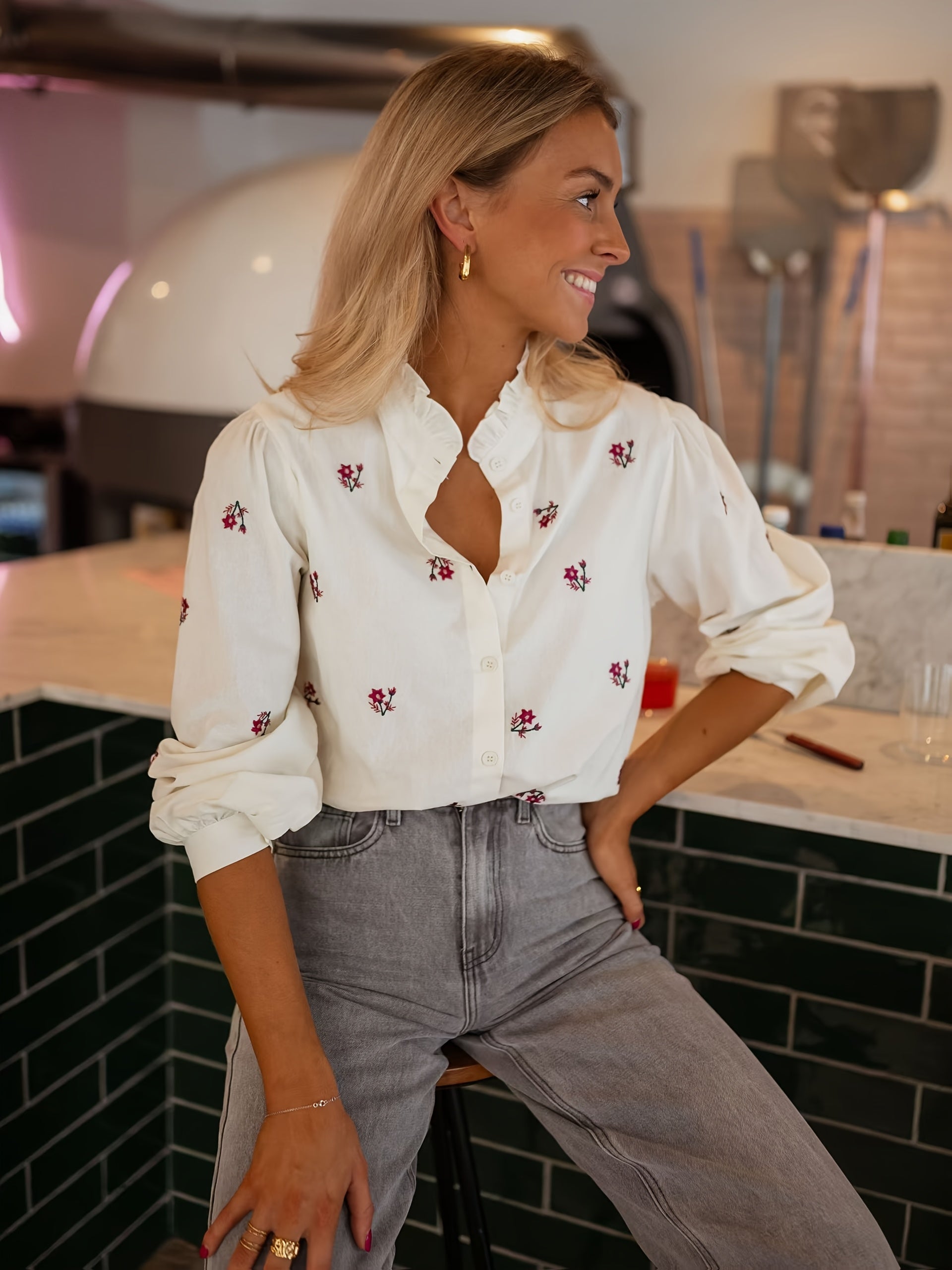 Bloemenprint Blouse Dames | Elegante Damesmode 2