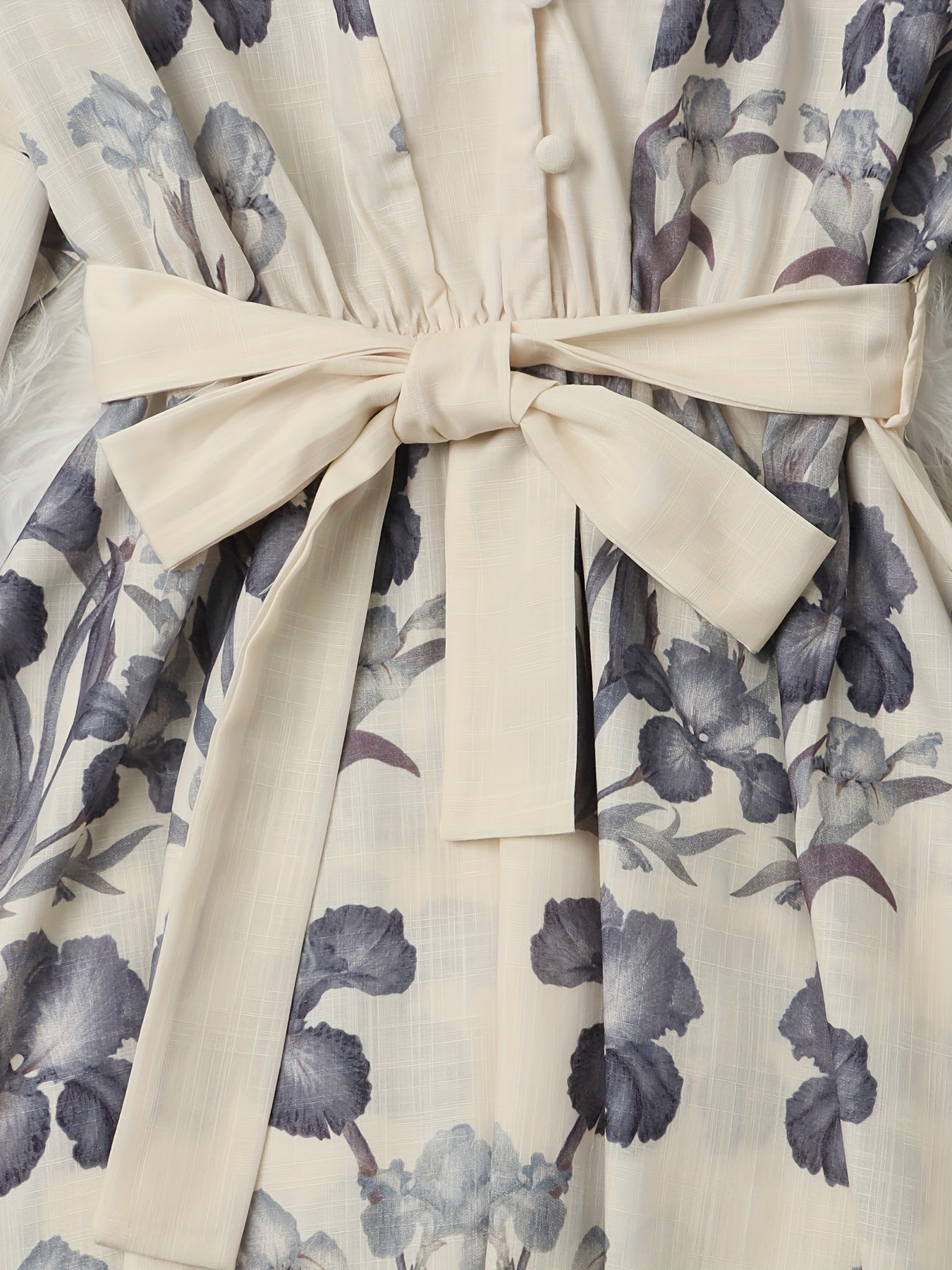 Bloemenprint V-Hals Damesjurk | Elegante Zomerjurk 4