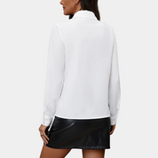 White blouse back view