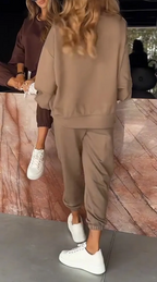 Jamie Loungewear set met ronde hals sweatshirt en jogger voor dames